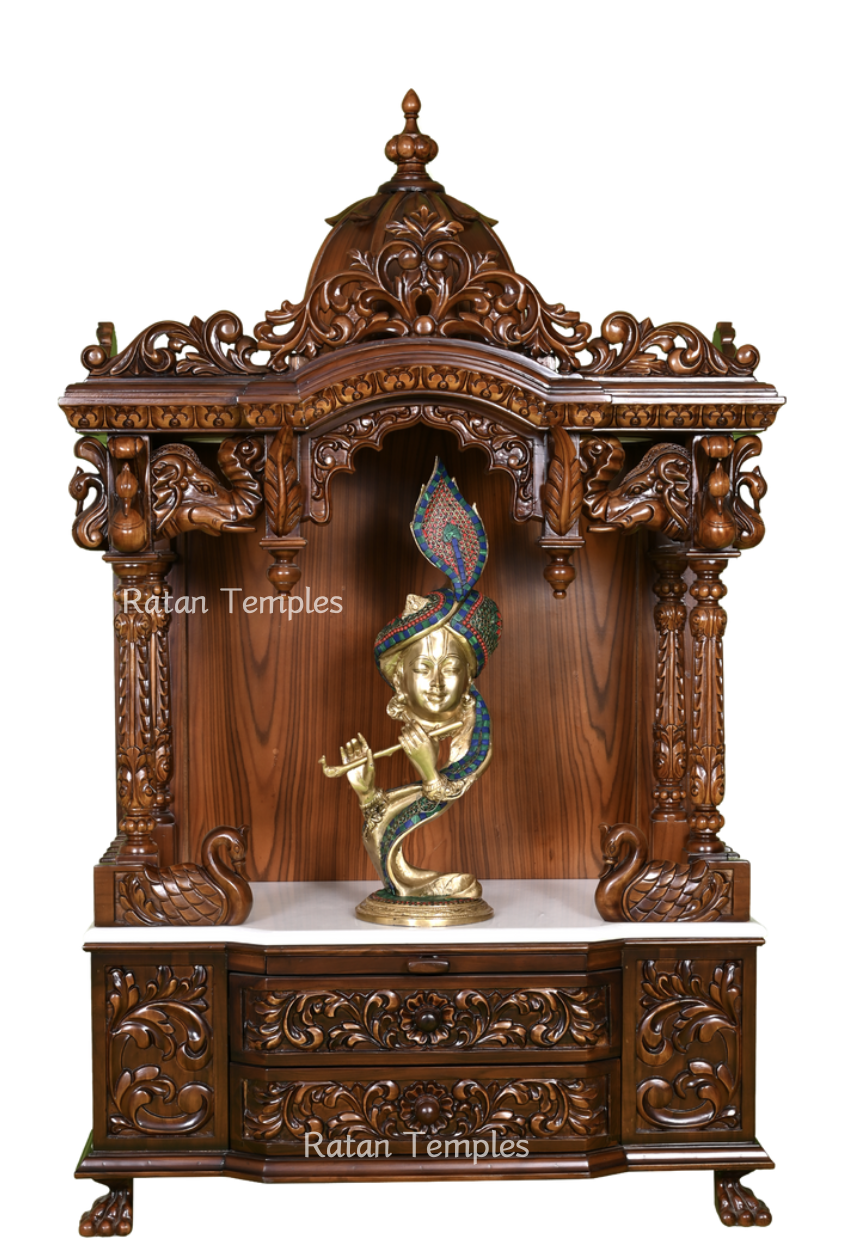 Premium Wooden Temple for Home – Model M-3